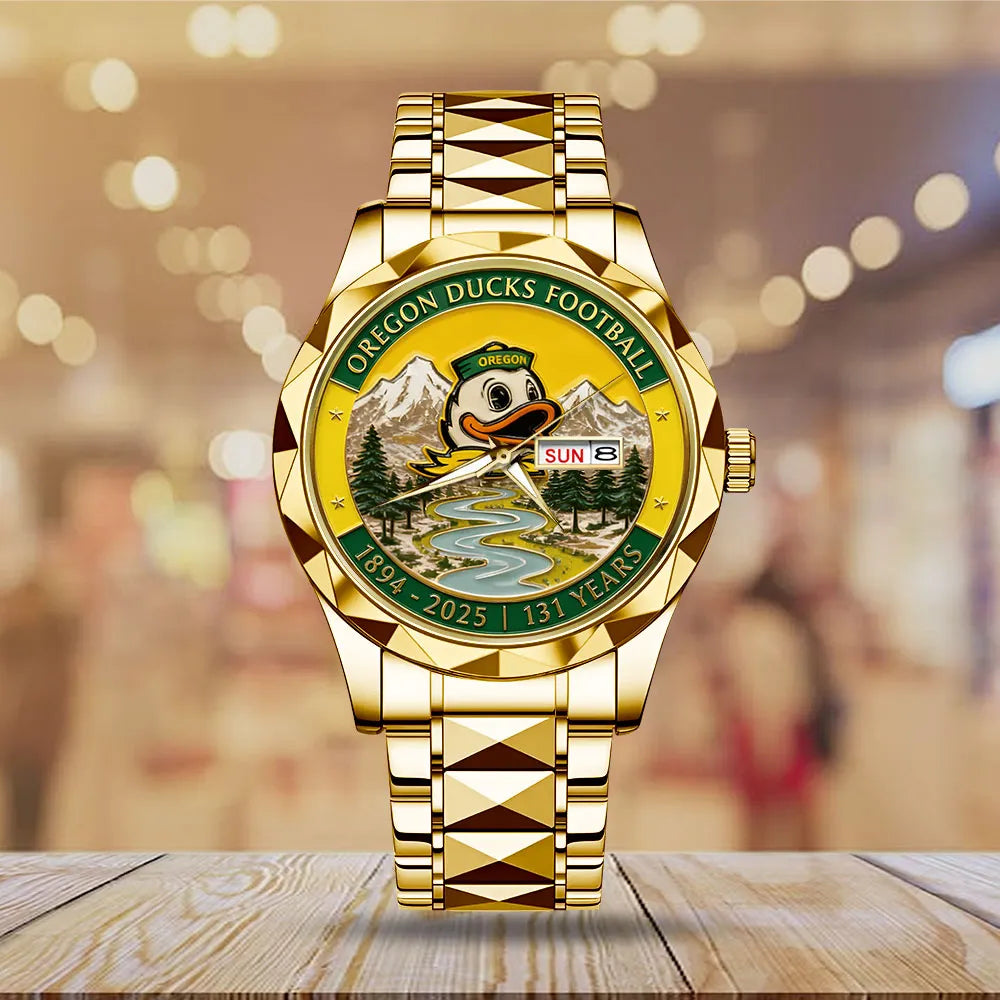 Oregon Ducks Football 131 Years Alloy Luxury Quartz Watch – MAITM13671