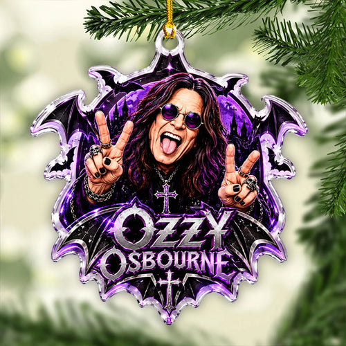 Ozzy Osbourne Custom Shape 2-side Printed Acrylic Ornament – GNE8805