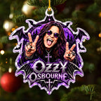 Ozzy Osbourne Custom Shape 2-side Printed Acrylic Ornament – GNE8805