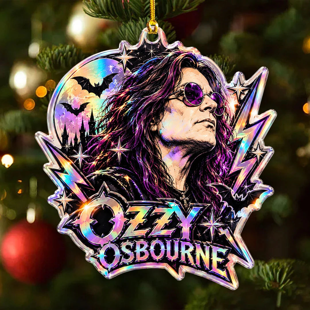 Ozzy Osbourne Custom Shape 2-side Printed Acrylic Ornament – GNE8806