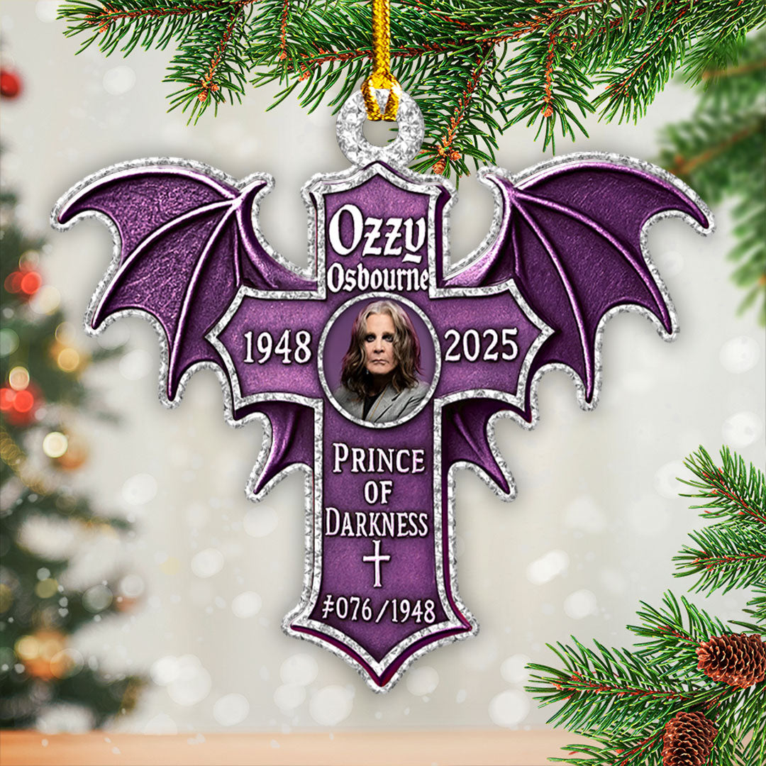 Ozzy Osbourne Custom Shape 2-sided Acrylic Ornament – HOATT14957