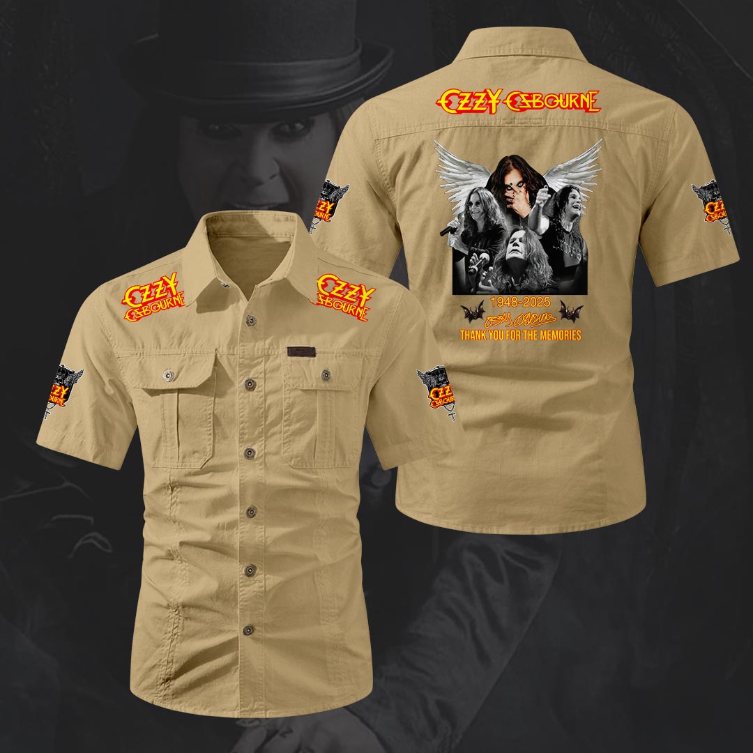 Ozzy Osbourne 2D Short Sleeve Mechanic Shirt – HOATT20163