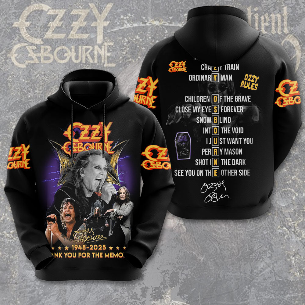 Ozzy Osbourne 3D Apparel – MAITM 12283