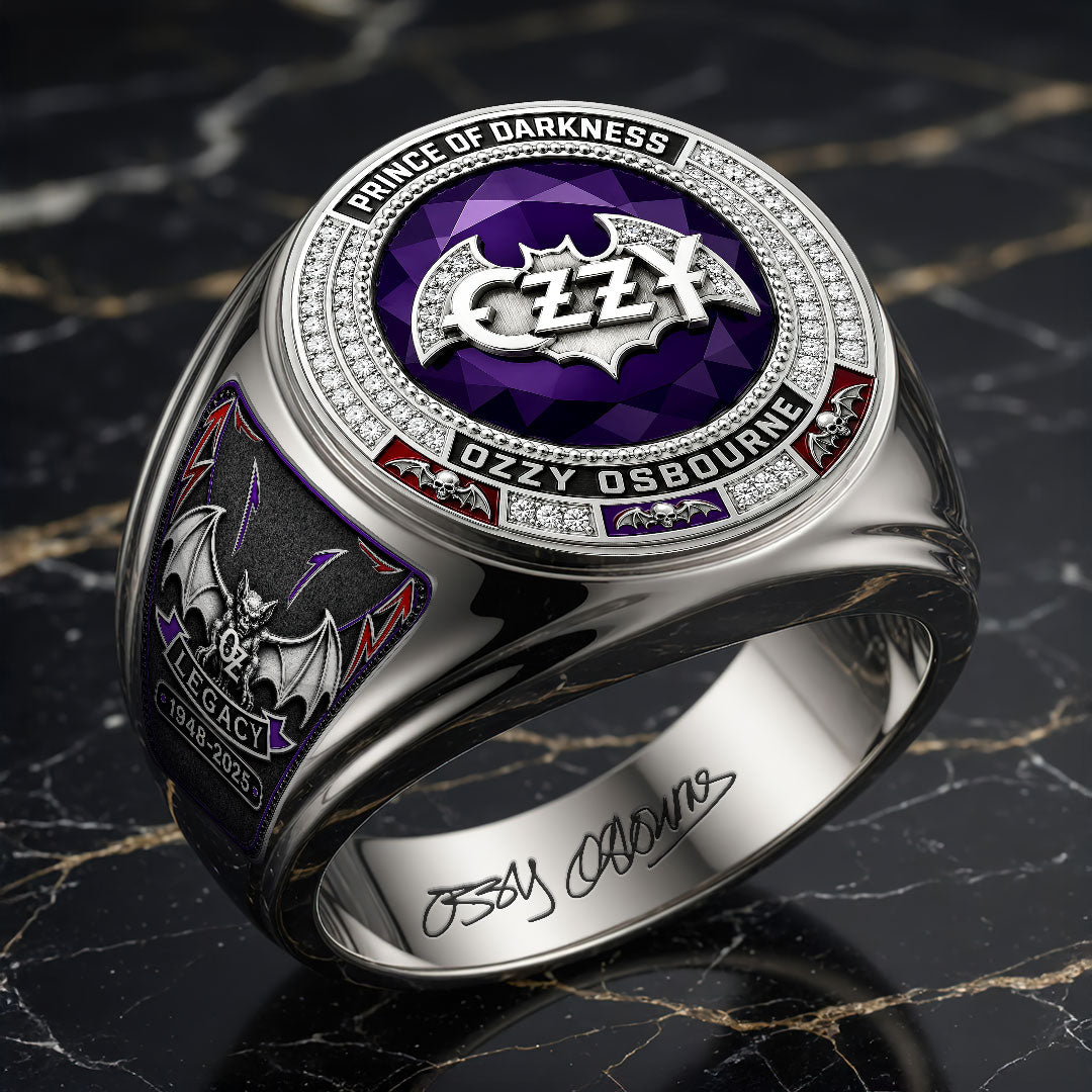 Ozzy Osbourne 3D Engraved Ring – HOATT18263