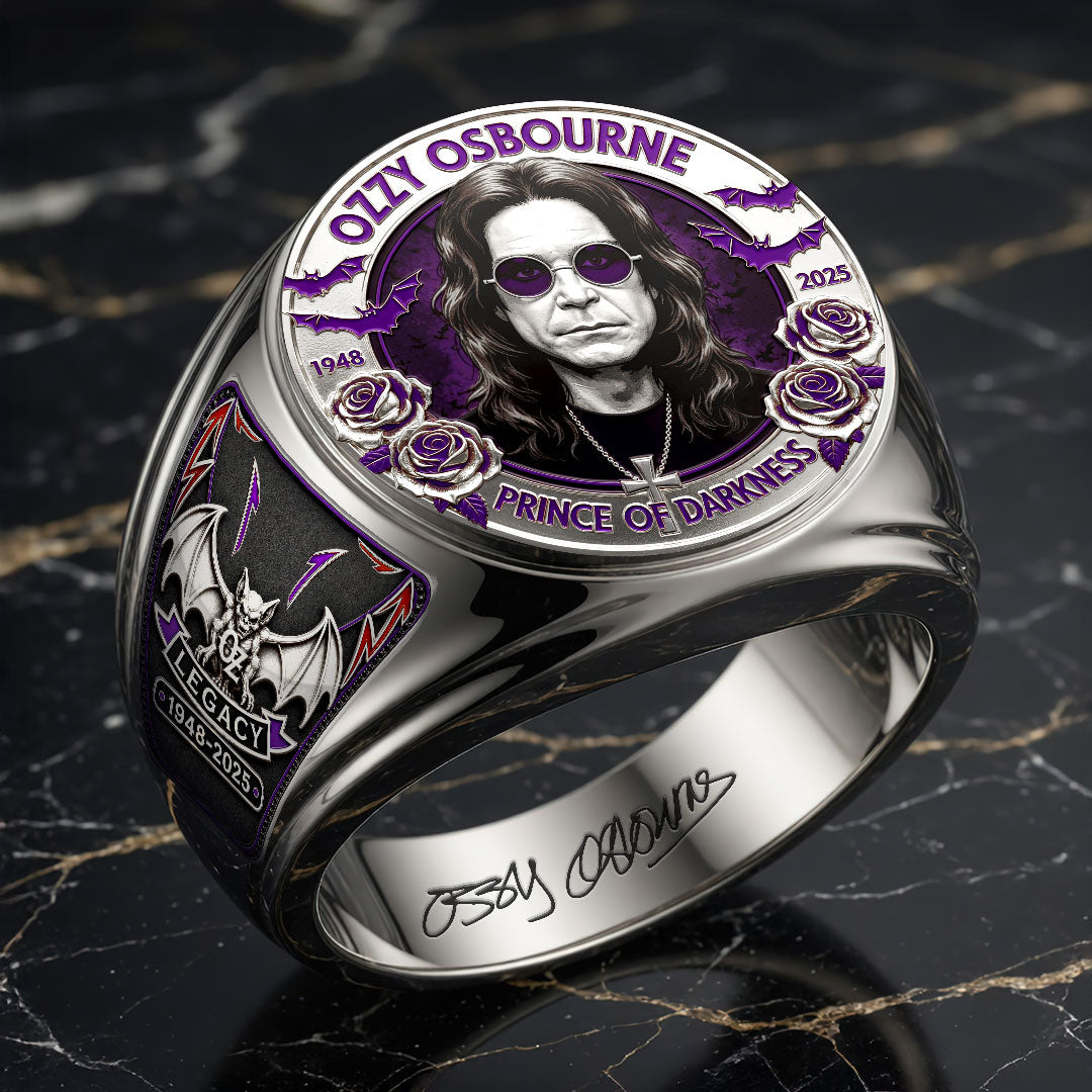 Ozzy Osbourne 3D Engraved Ring – HOATT18359