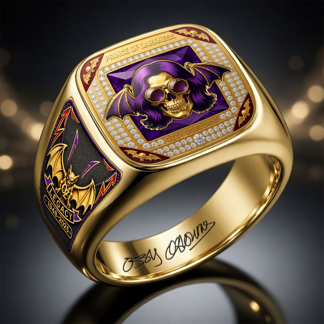 Ozzy Osbourne 3D Engraved Ring – HOATT18853