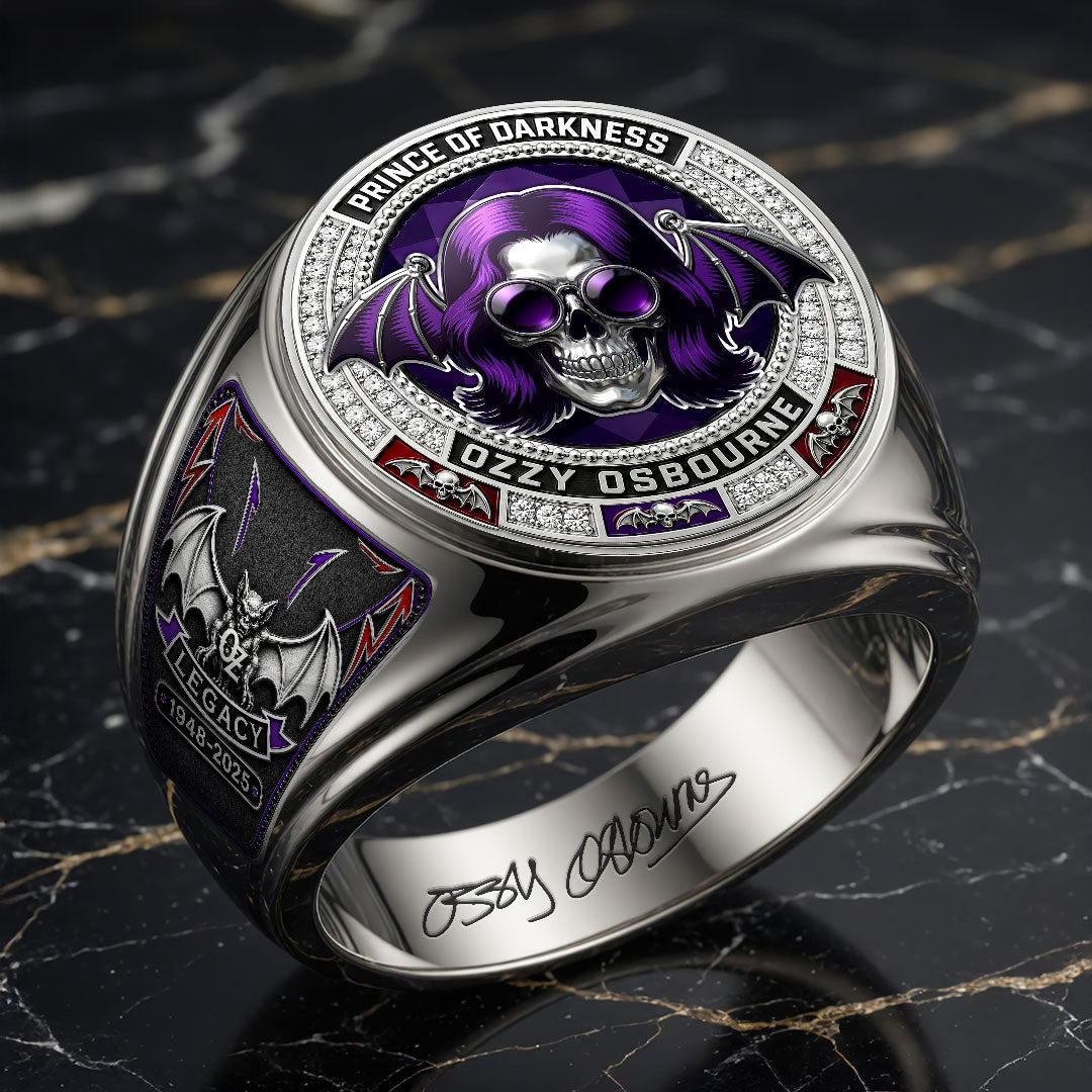 Ozzy Osbourne 3D Engraved Ring – HOATT18853