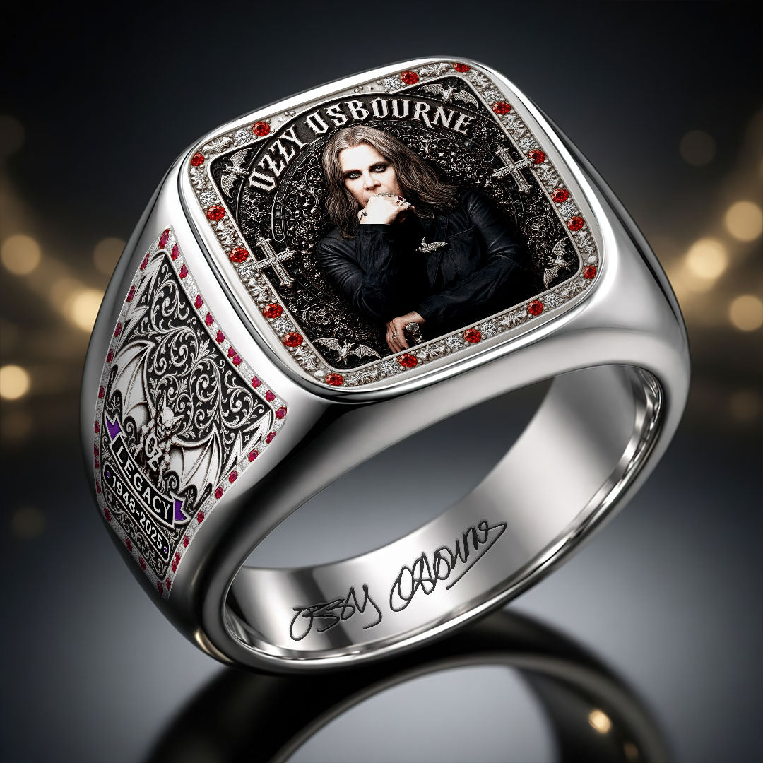 Ozzy Osbourne 3D Engraved Ring – HOATT20031