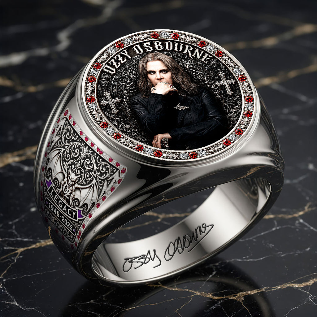 Ozzy Osbourne 3D Engraved Ring – HOATT20031