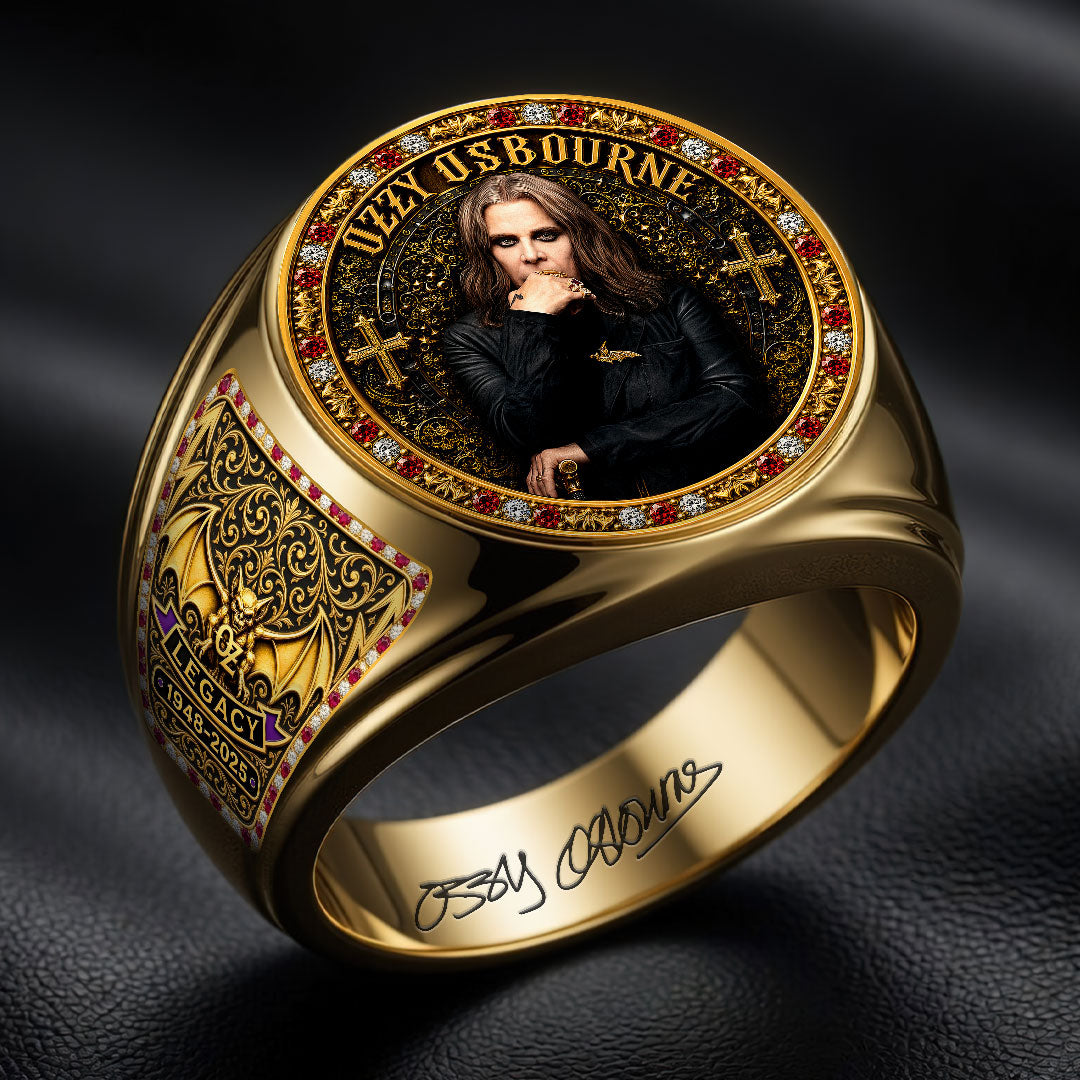 Ozzy Osbourne 3D Engraved Ring – HOATT20031