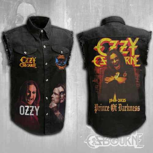 Ozzy Osbourne 3D Lightweight Sleeveless Denim Shirt – MAITM 12420