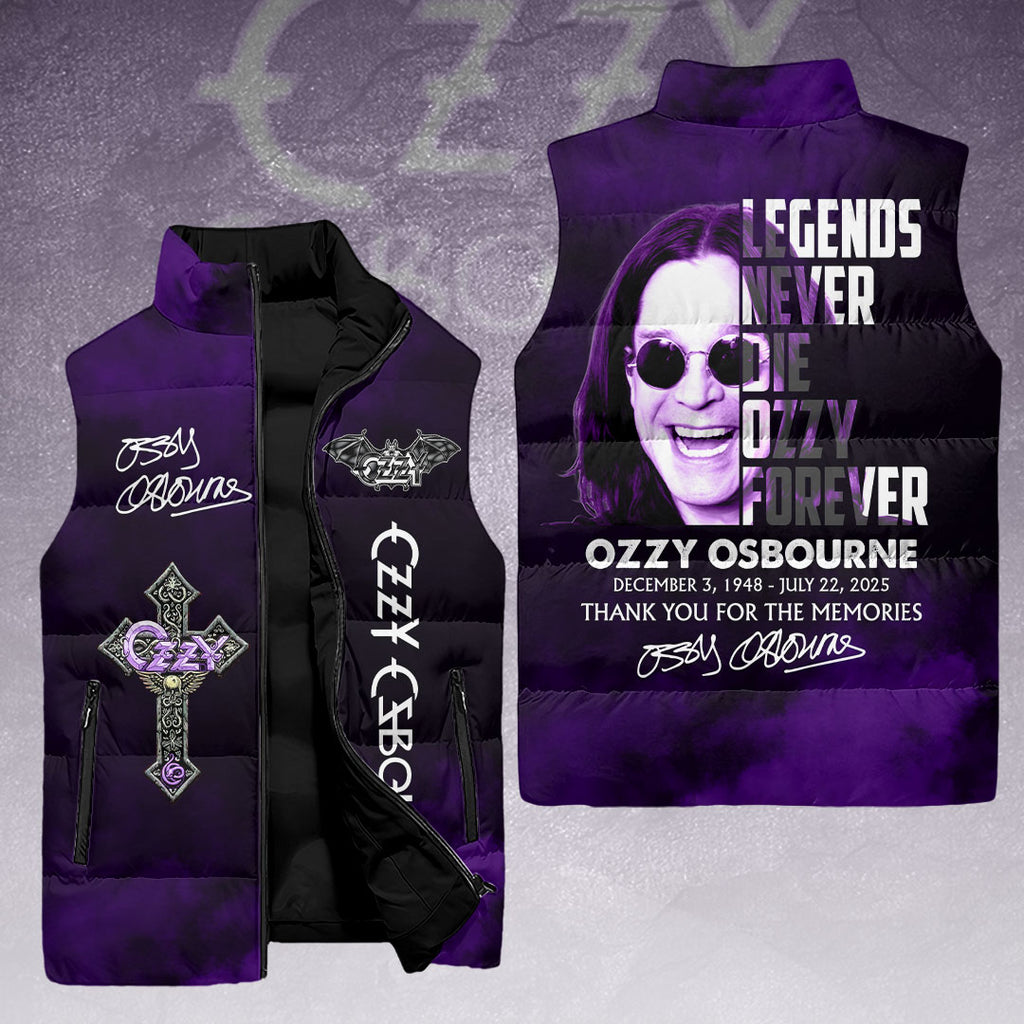 Ozzy Osbourne 3D Sleeveless Down Jacket – HOATT14911