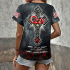 Ozzy Osbourne 3D Women's V-Neck T-Shirt – HOATT18525