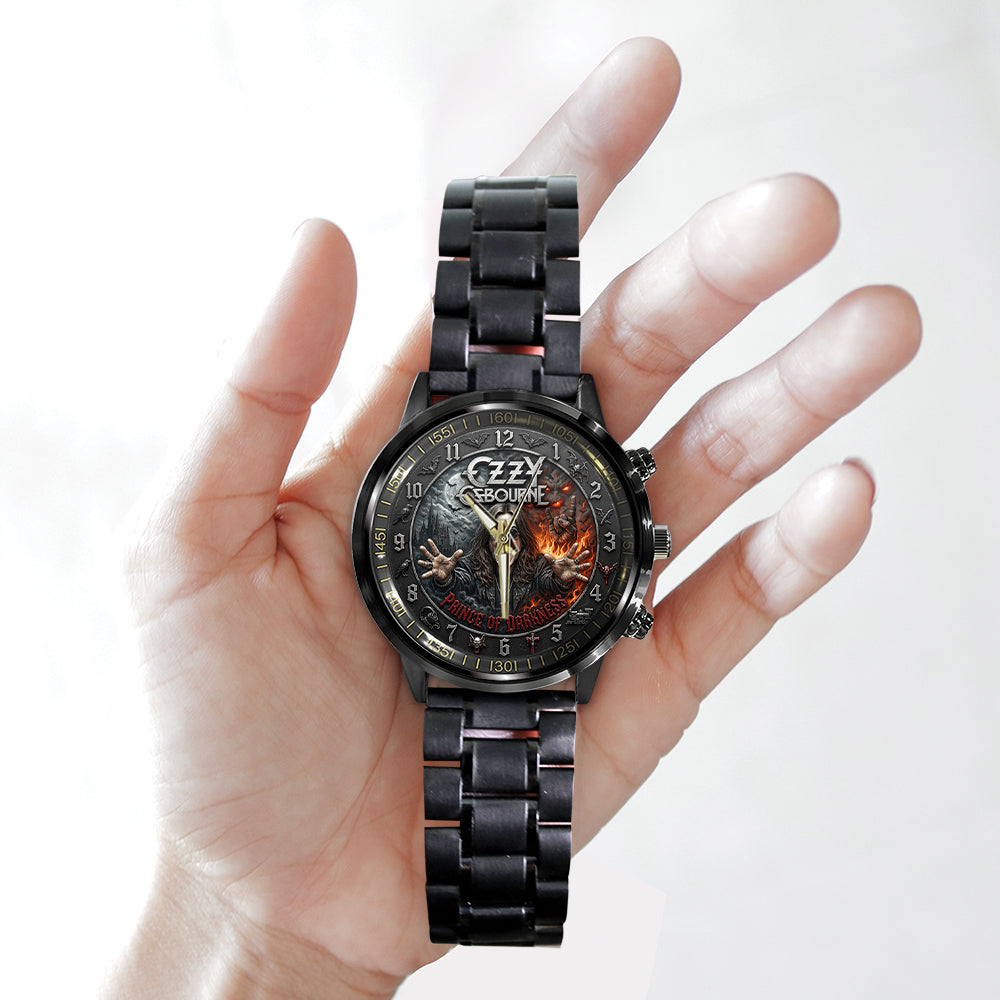 Ozzy Osbourne Black Stainless Steel Watch – TMTHU7947
