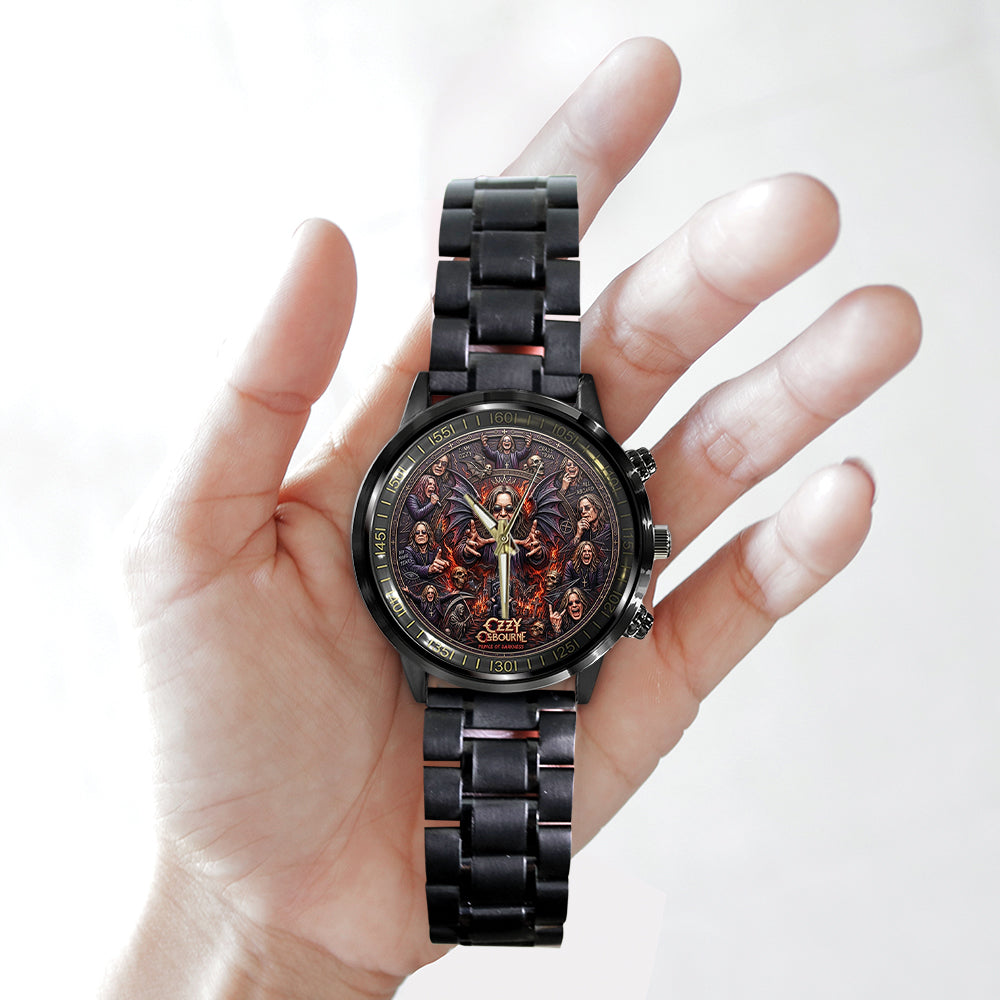 Ozzy Osbourne Black Stainless Steel Watch – TMTHU8038