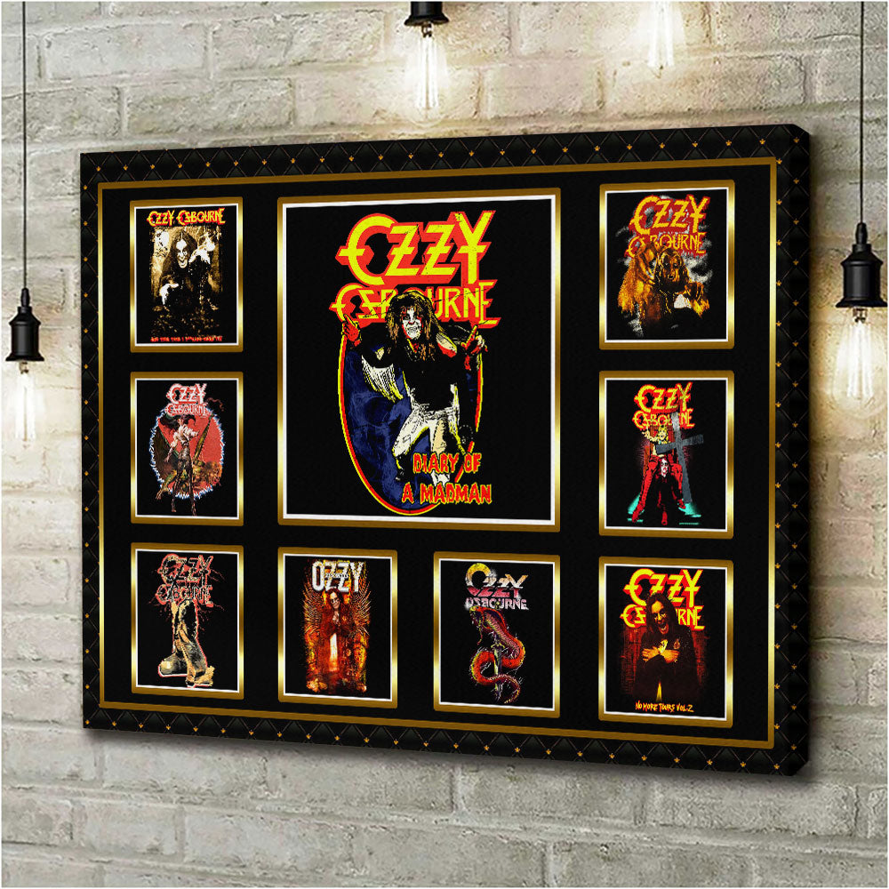 Ozzy Osbourne Rectangle Canvas With Inner Frame – HOATT17728