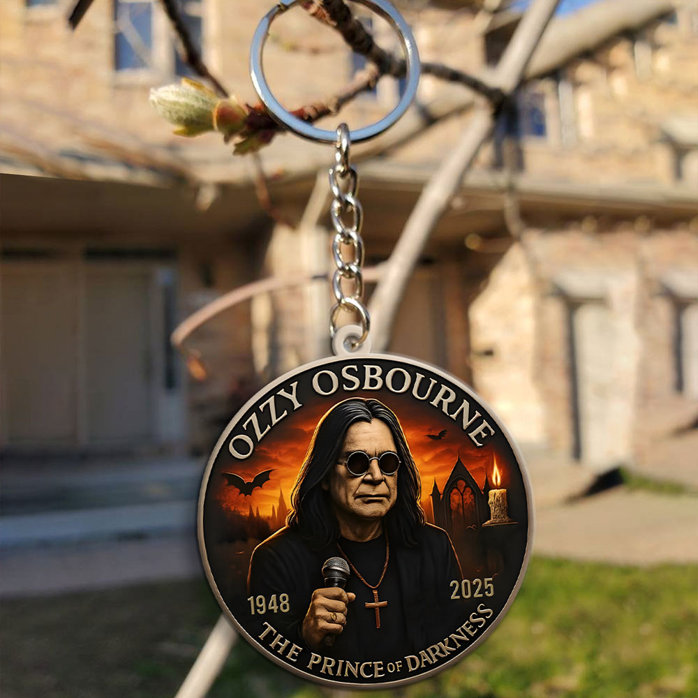 Ozzy Osbourne Custom Shape 2-sided Keychain – MAITM 12245