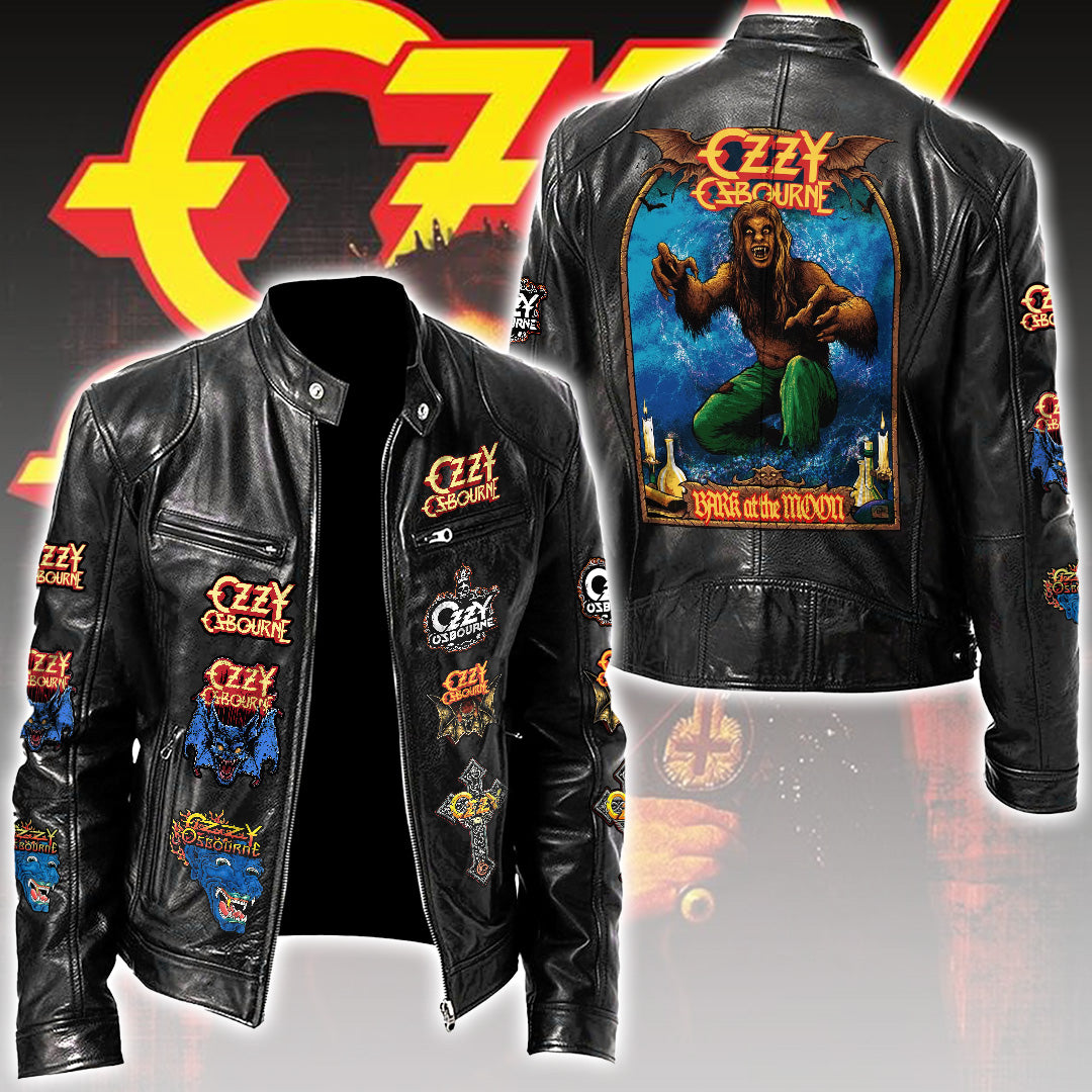 Ozzy Osbourne Motorcycle Leather Jacket – TMTHU7549