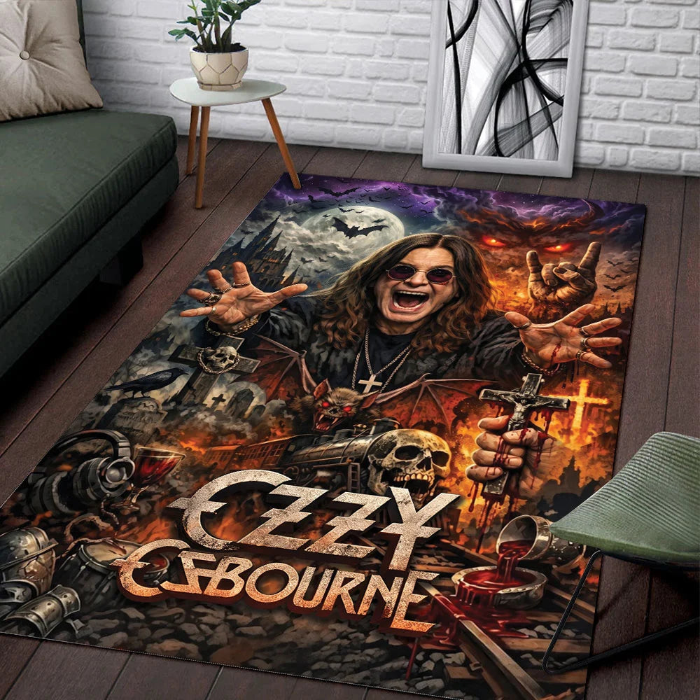 Ozzy Osbourne Rectangular Rug – TMTHU9149