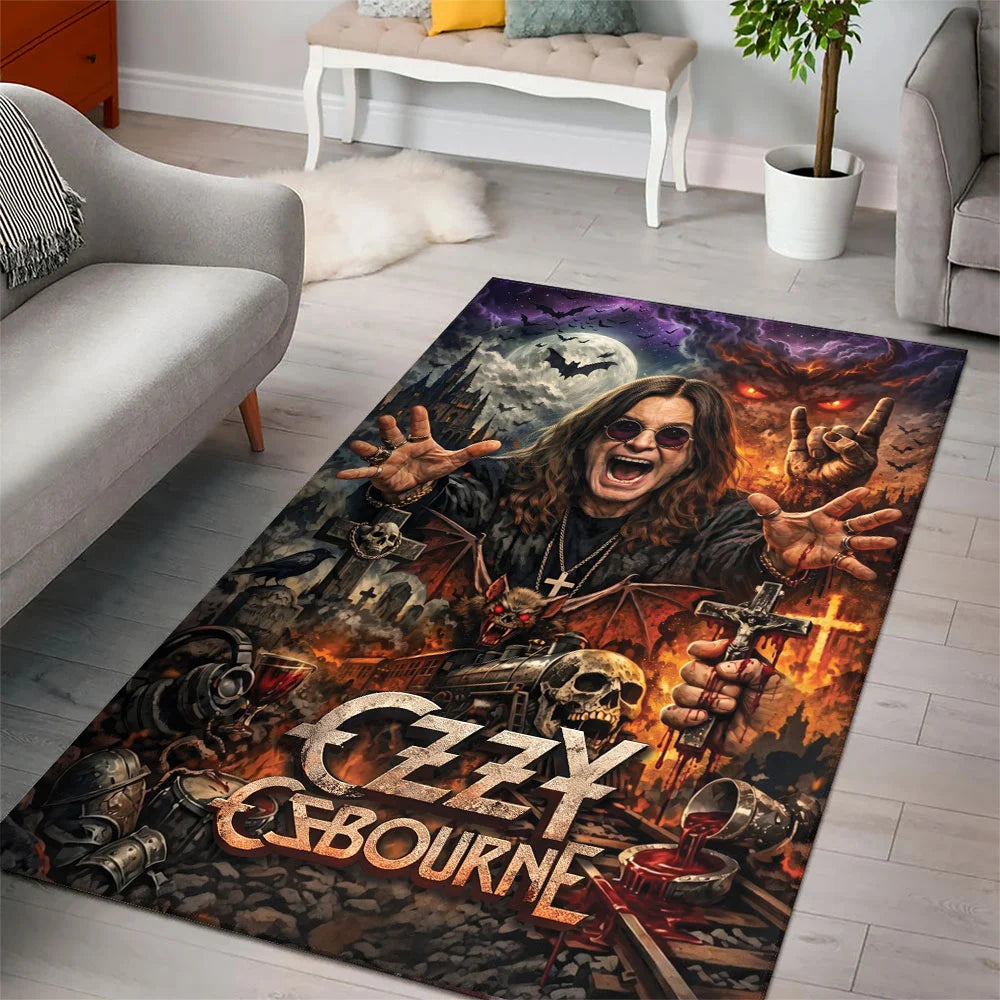 Ozzy Osbourne Rectangular Rug – TMTHU9149