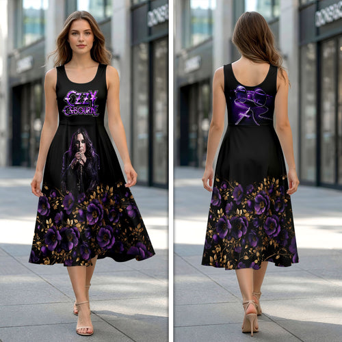 Ozzy Osbourne Sleeveless Knee-Length Dress – HOATT19760