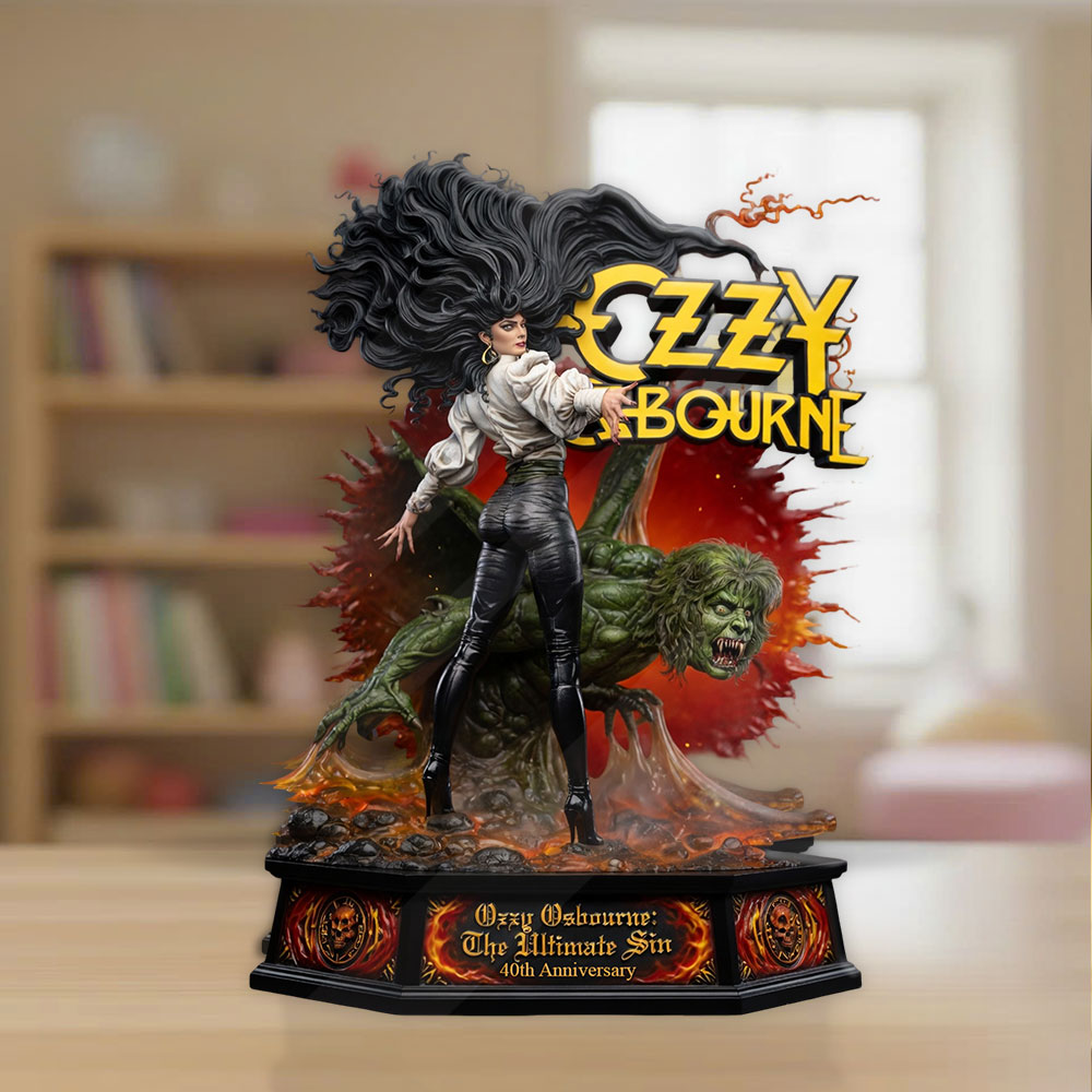 Ozzy Osbourne: The Ultimate Sin 40th Anniversary Custom Shape Acrylic Plaque – TMTHU4996