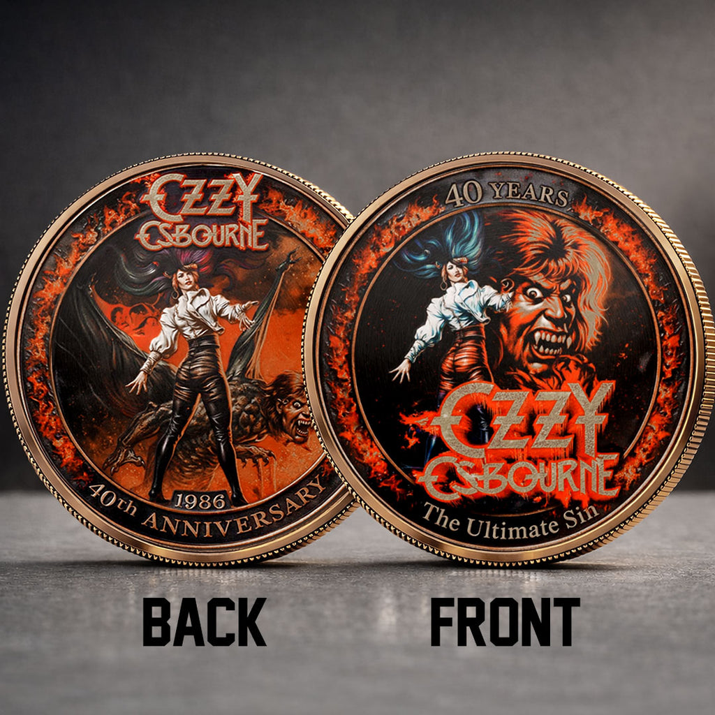 Ozzy Osbourne: The Ultimate Sin 40th Anniversary Commemorative Coin – TMTHU4993