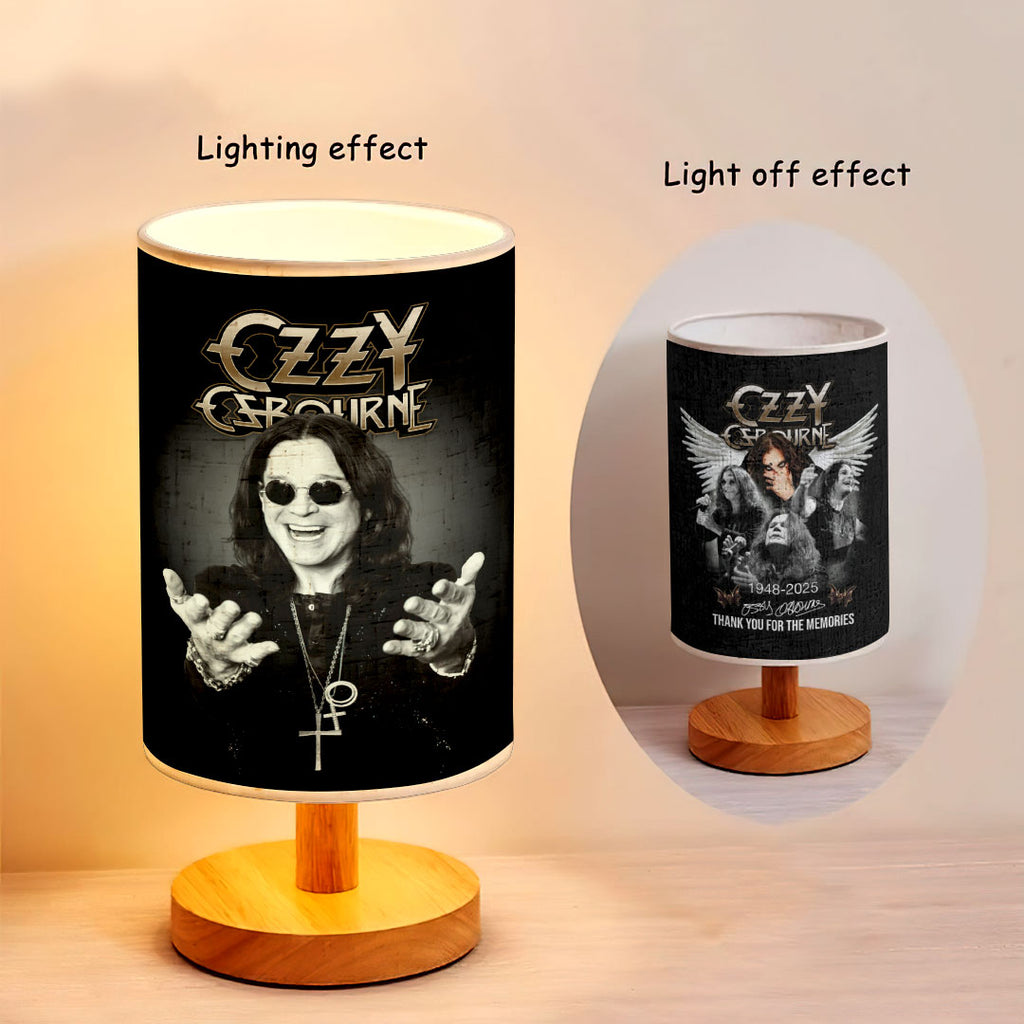 Ozzy Osbourne Wooden Base Fabric Lamp – HOATT15895