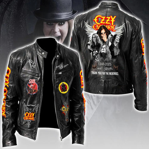 Ozzy Osbourne Motorcycle Leather Jacket – HOATT14890