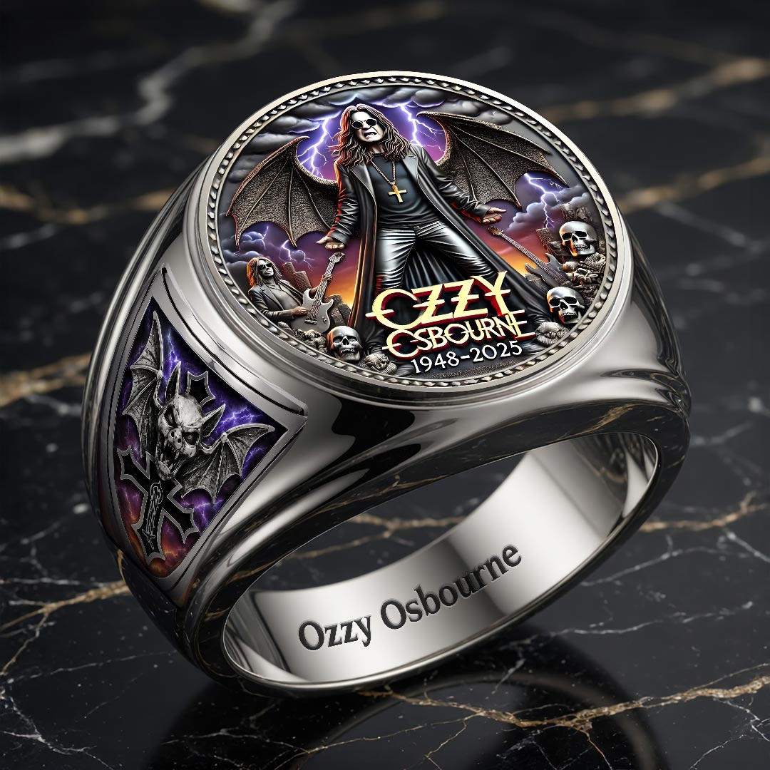 Ozzy Osbourne 3D Engraved Ring – GNE6901