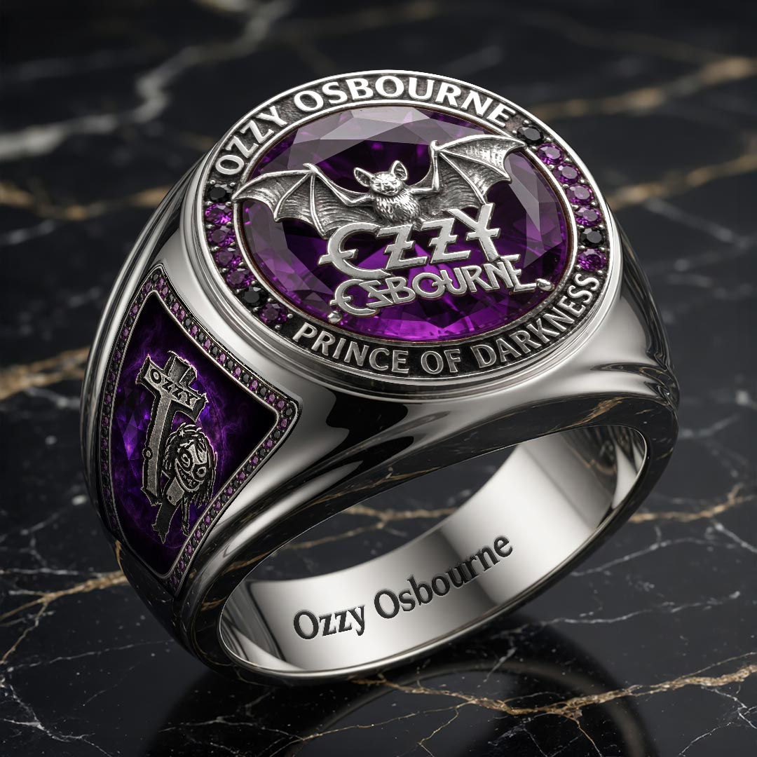 Ozzy Osbourne 3D Engraved Ring – HOATT18357