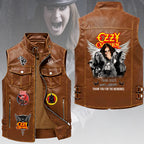 Ozzy Osbourne Premium 2D Sleeveless Leather Vest – HOATT18347