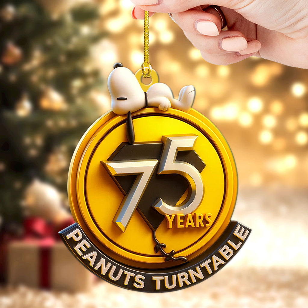 Peanuts 75th Anniversary Custom Shape 2-sided Acrylic Ornament – TMTHU1745