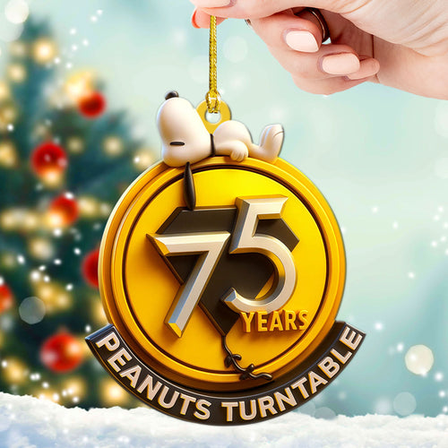 Peanuts 75th Anniversary Custom Shape 2-sided Acrylic Ornament – TMTHU1745