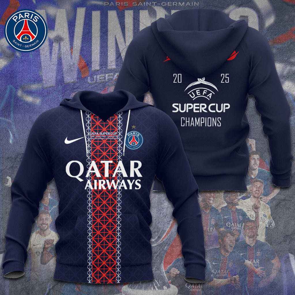 Paris Saint-Germain Super Cup Winner 2025 3D Apparel – TANTN 15309