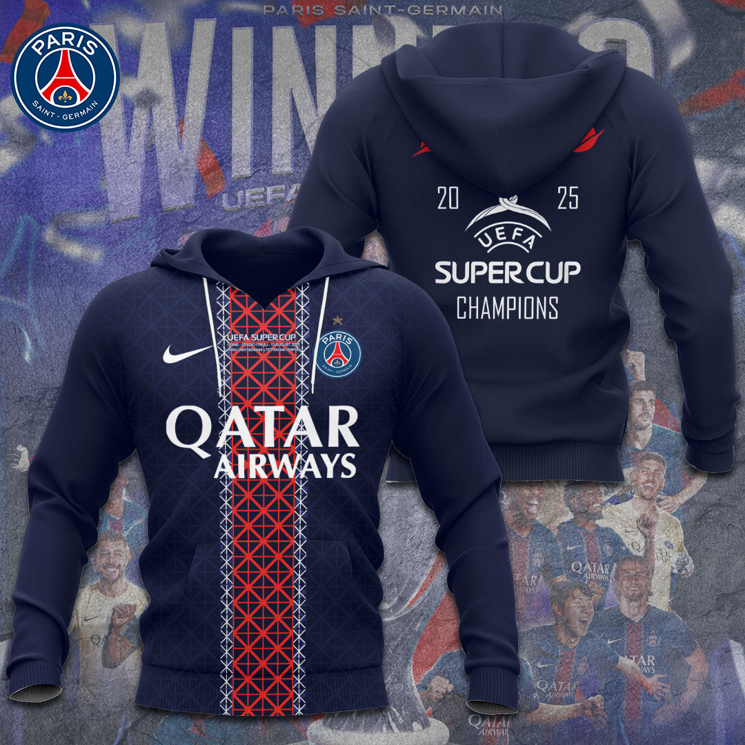 Paris Saint-Germain Super Cup Winner 2025 3D Apparel – TANTN 15309