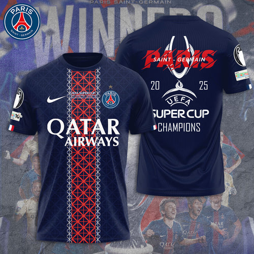 Paris Saint-Germain Super Cup Winner 2025 3D Apparel – TANTN 15309