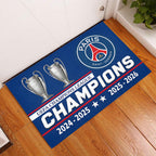 Paris Saint-Germain Champions of Europe 25/26 Custom Doormat – TANTN23331