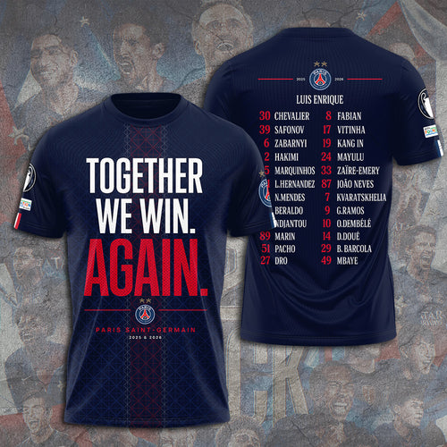 Paris Saint-Germain 25/26 Champions League Champions 3D Apparel – GNE6745