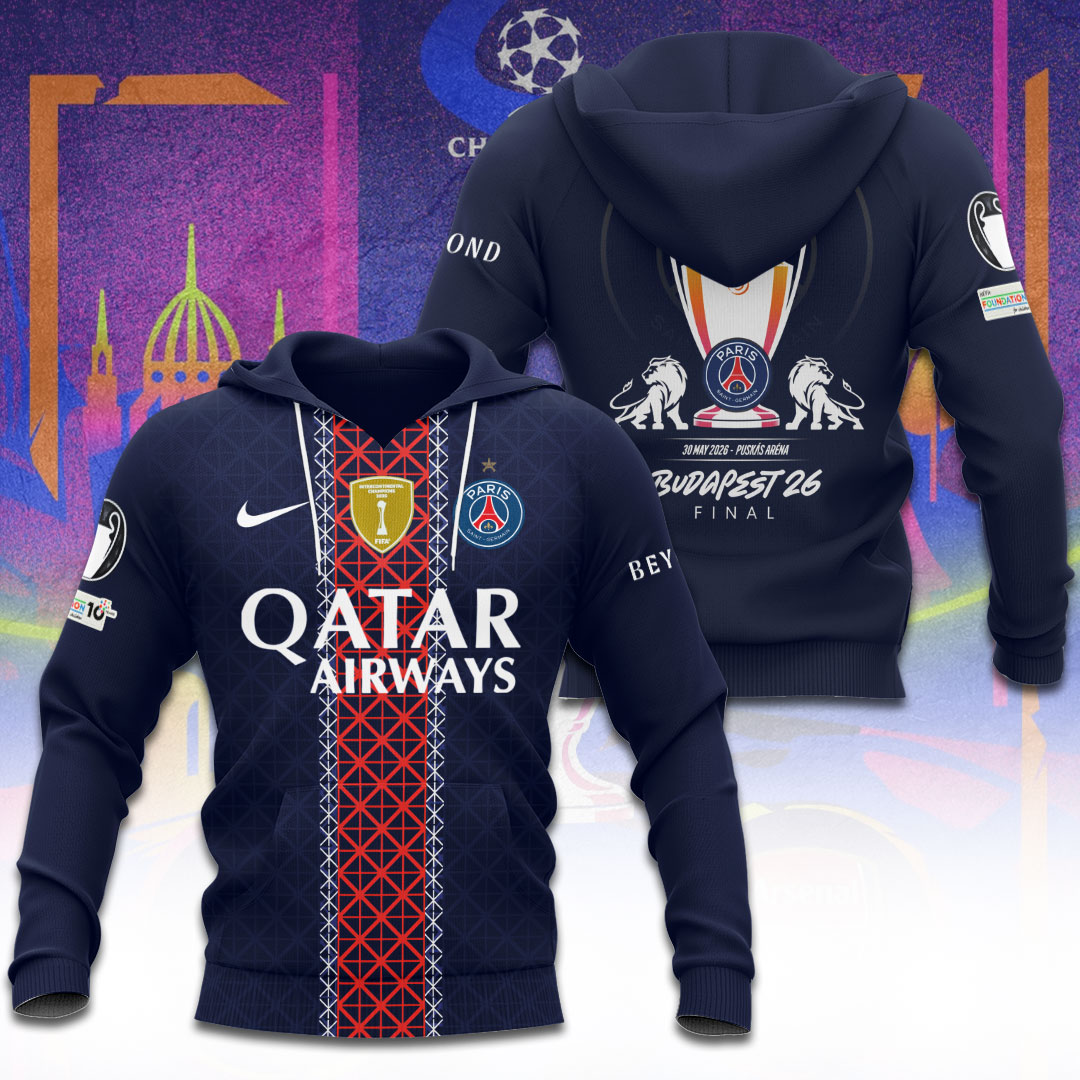 Paris Saint-Germain Champions League Final 2026 3D Apparel – TANTN22725
