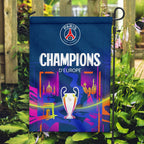 Paris Saint-Germain Champions of Europe 25/26 Double-side Garden Flag – TMTHU6566