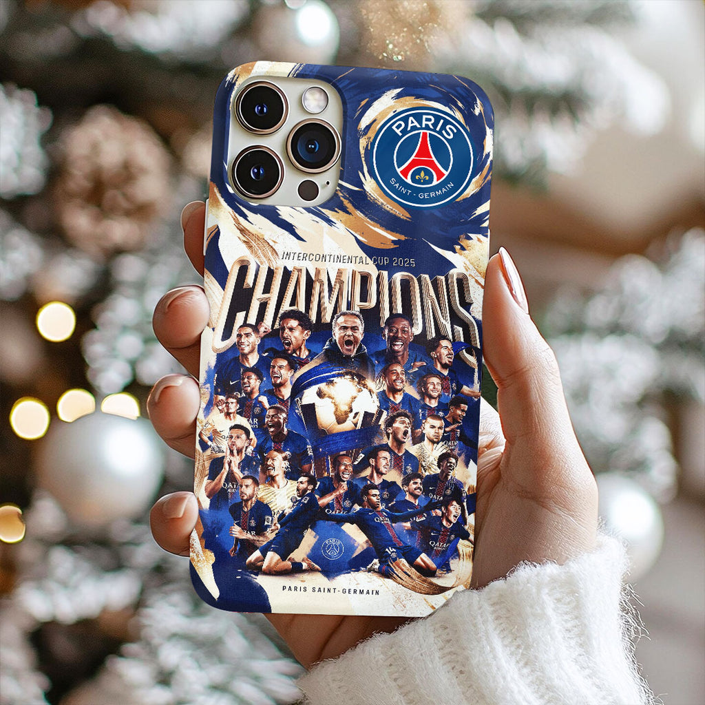 Paris Saint-Germain 2025 Intercontinental Champions Phone Case – TMTHU2729