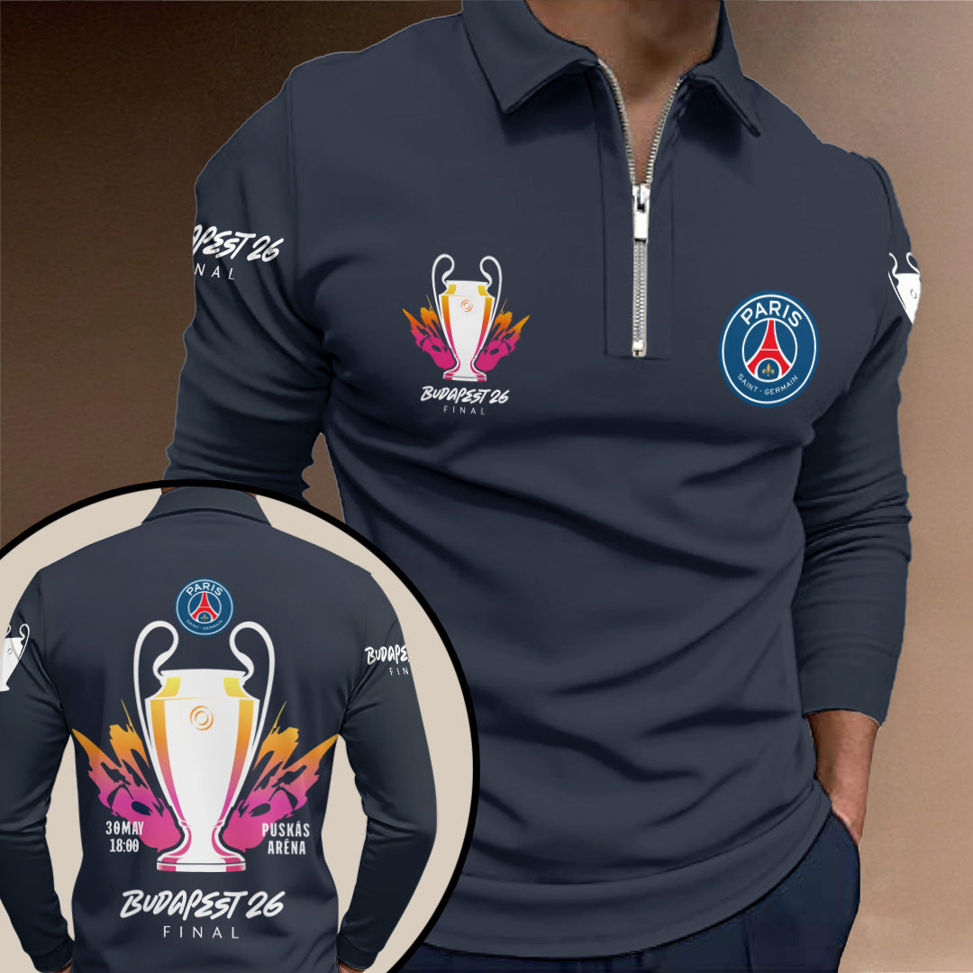 Paris Saint-Germain Champions League Final 2026 Zip Polo Shirt – TANTN22723