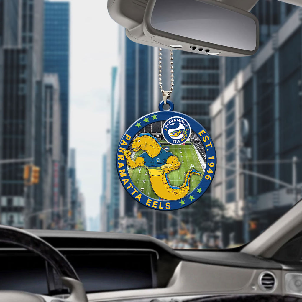 Parramatta Eels Custom Shape 2-sided Acrylic Car Ornament – HOATT13377