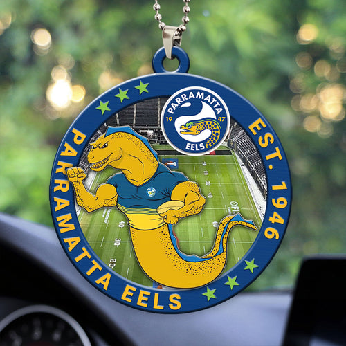 Parramatta Eels Custom Shape 2-sided Acrylic Car Ornament – HOATT13377