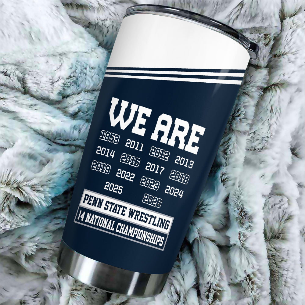 Penn State Nittany Lions Wrestling 2026 National Champions Tumbler Cup – HOATT17026