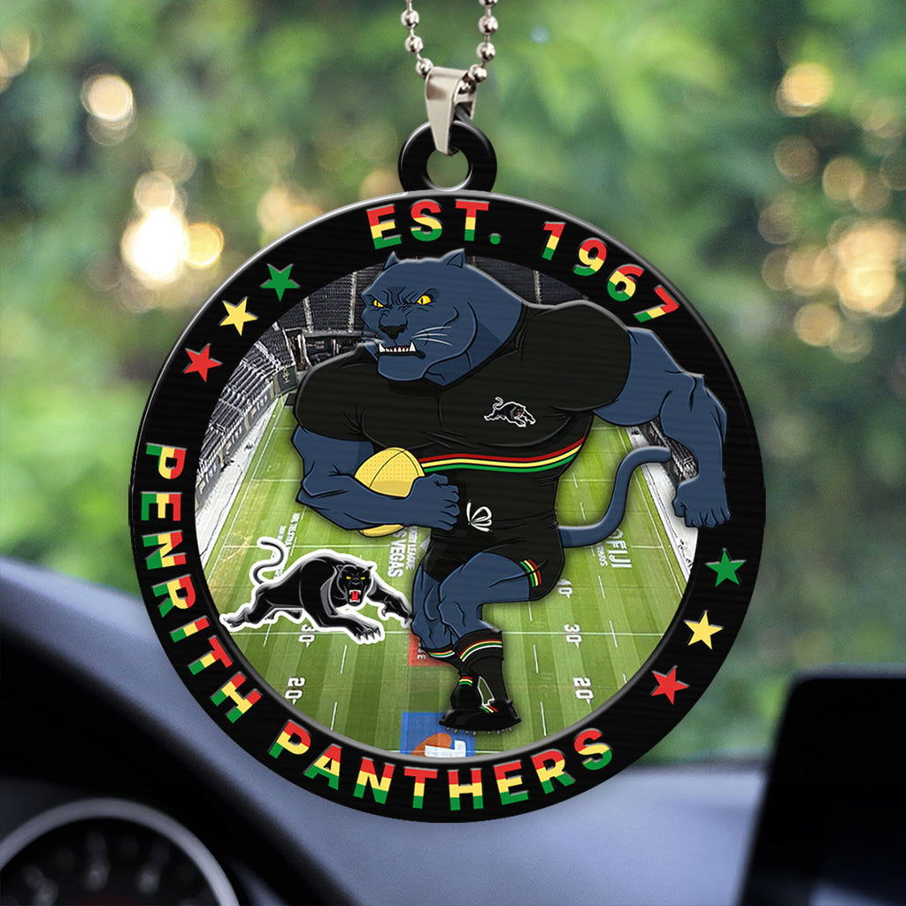 Penrith Panthers Custom Shape 2-sided Acrylic Car Ornament – HOATT13378