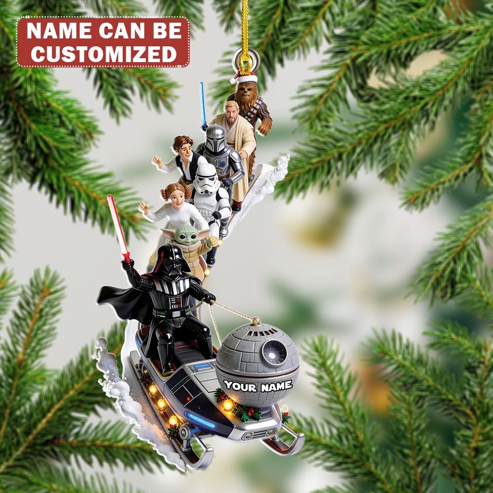 Personalized Star Wars Custom Shape 2-side Printed Acrylic Ornament – TMTHU9708
