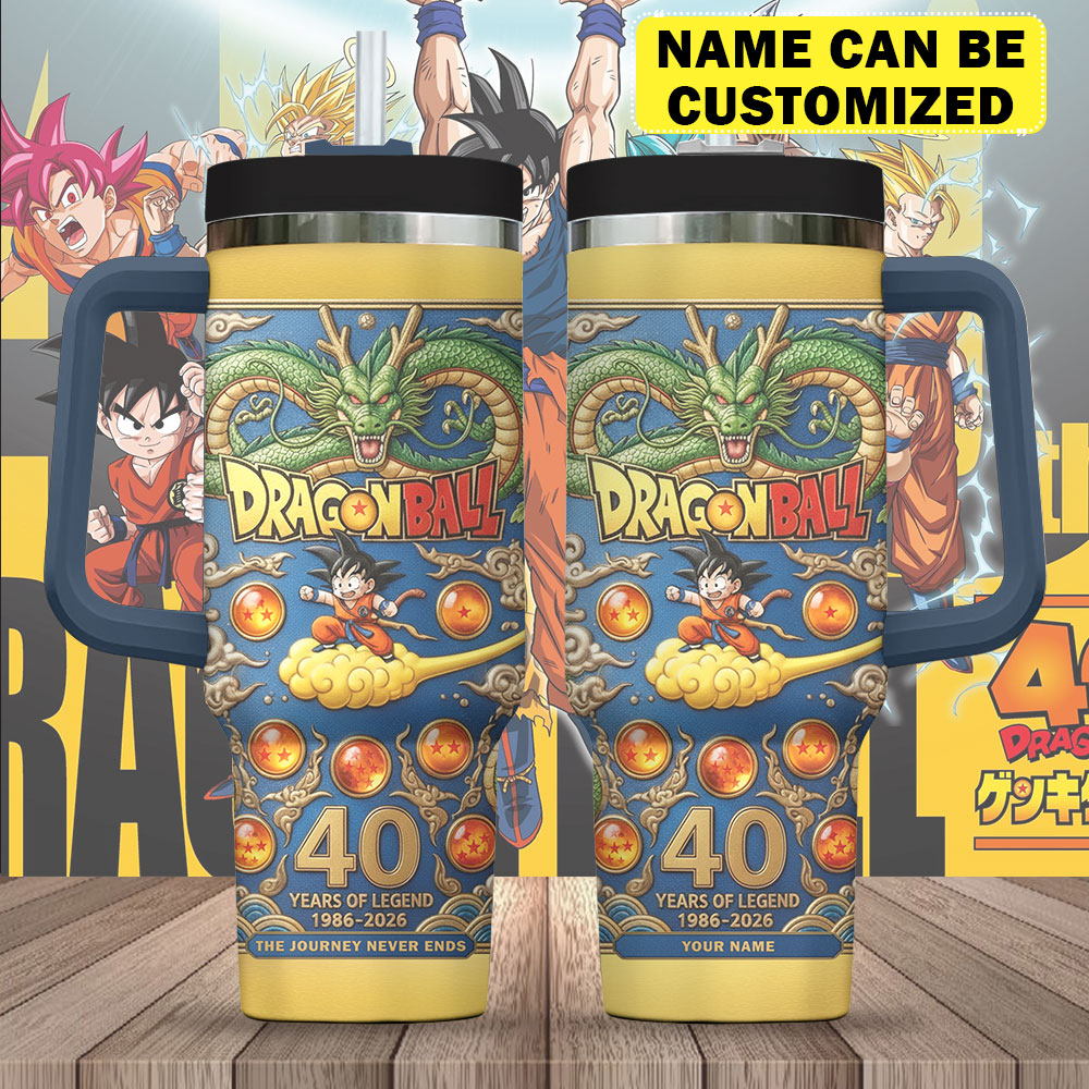 Personalized Dragon Ball 40th Anniversary 40oz Tumbler – TMTHU3722