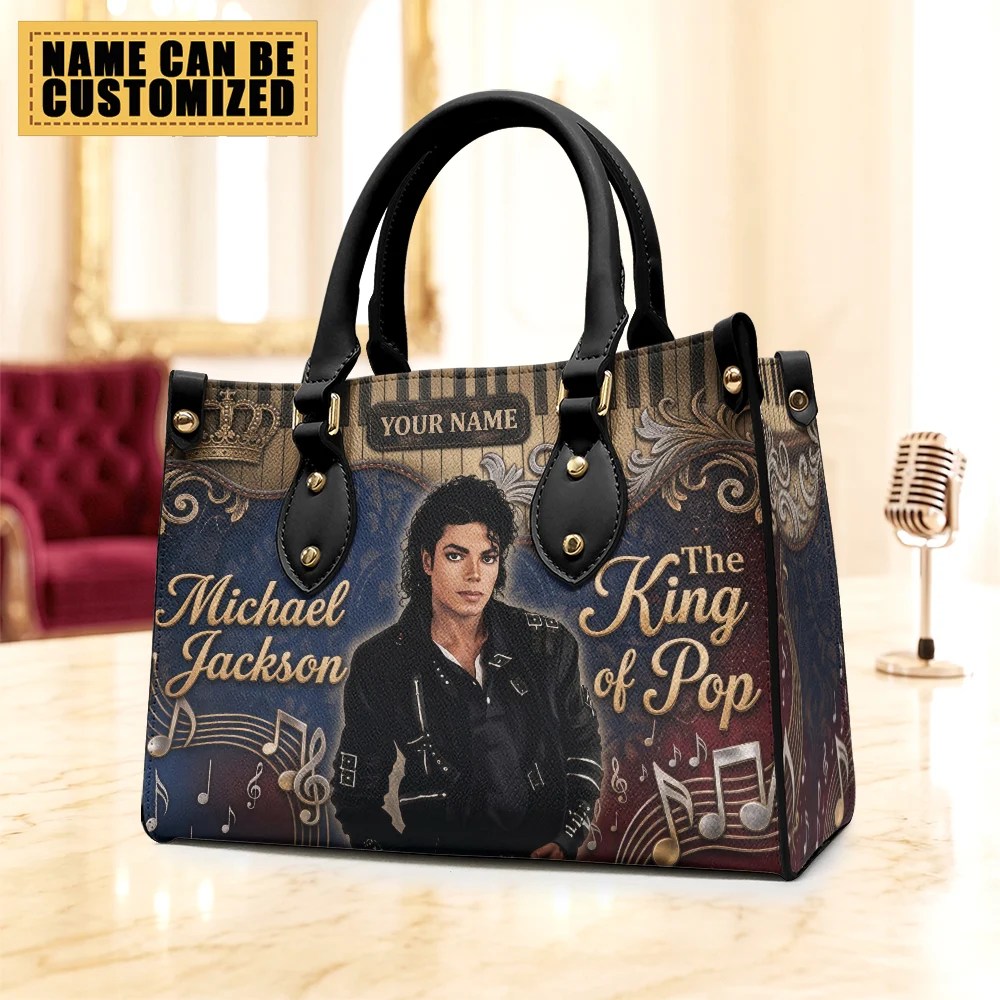 Personalized Michael Jackson Leather HandBag – TMTHU9908